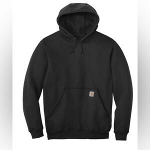 Carhartt Men's Original Fit Black Pullover Hoodie in Black